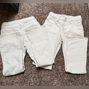 2 Old Navy Off-White cream Denim Pants